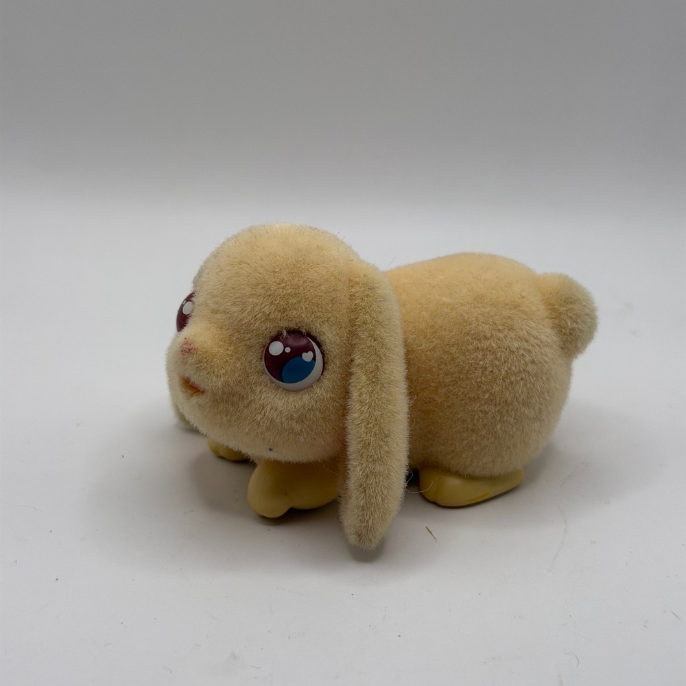 Moose Toys Little Live Pets Yellow Flocked Lil Bunny Interactive Toy Expressive